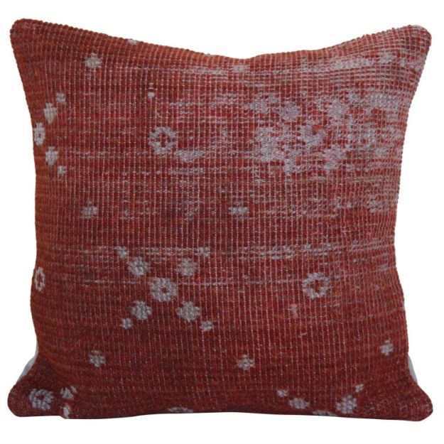 Faded-Distressed-Red-Kilim-Pillow 1