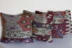 decorative-vintage-wool-kilim-rug-pillows-set-of-4 3
