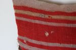 16'' Vintage-Red-Striped-Kilim-Pillow 3