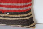 16'' Vintage-Red-Striped-Kilim-Pillow 4