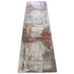 Abstract Art Orange Rug RUNNER