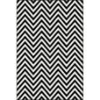 Picture of Chevron Black & White Rug