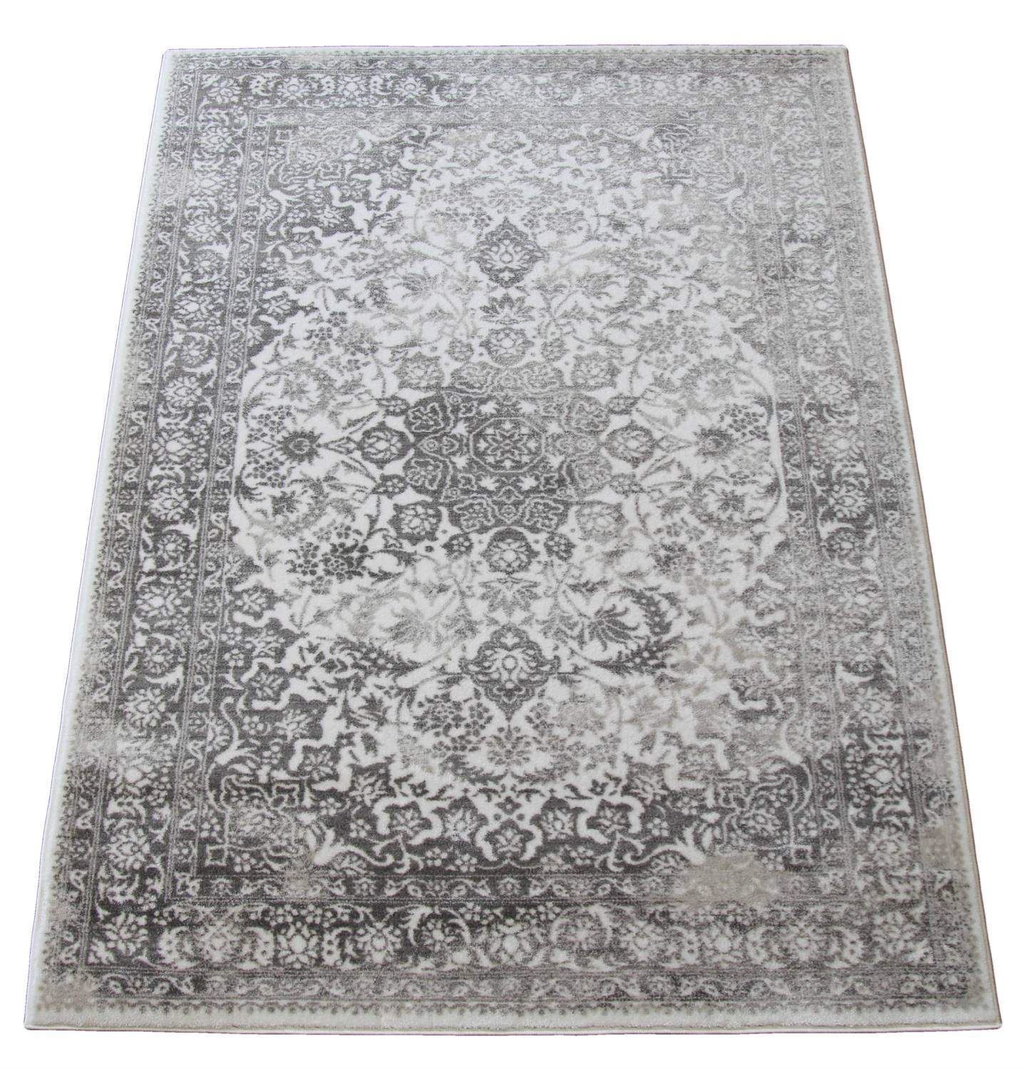 Distressed Medallion Rug Light Gray ChicagoCozy Rugs Chicago