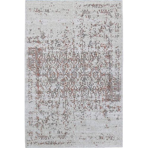 Picture of Pacific Turkish Distressed Rug with Orange and Gray