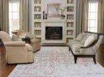 Picture of Pacific Turkish Distressed Rug with Orange and Gray