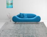 Picture of Pacific Turkish Distressed Teal Rug