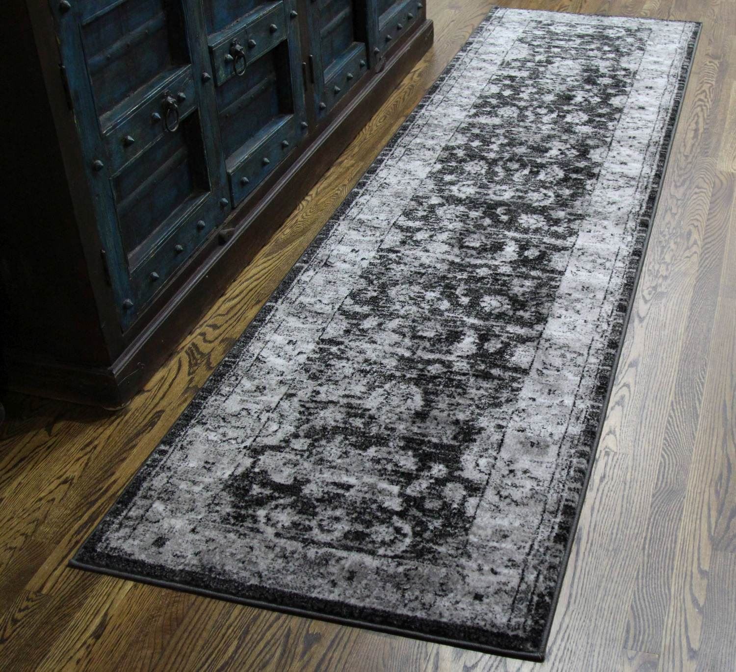 Distressed Vintage Gray Rug ChicagoCozy Rugs Chicago