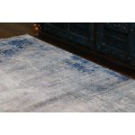 Picasso Blue Grunge Abstract Rug featuring contemporary blue tones and grunge-inspired patterns, ideal for both modern and traditional interiors, providing comfort and durability.