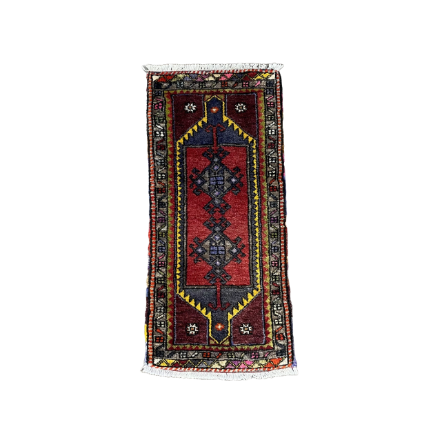 Picture of 2x3 ft Hand-Knotted Anatolian Turkish Rug, 1'6"x5'9"