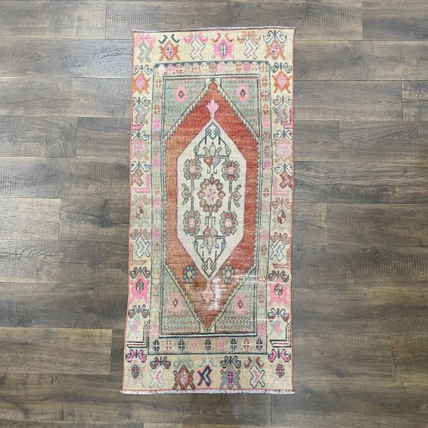 Picture of 6 Ft Runner Cappadocia Boho Vintage Hand-Knotted Rug