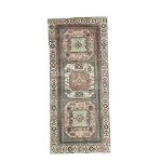 Picture of 6 Ft Traditional Wool Rug Vintage Turkish Rug Runner – Hand Knotted Rug with Traditional Geometric Medallion Design - 2'8"X6'2"