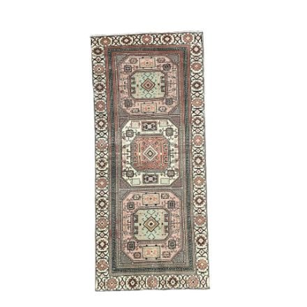 Picture of 6 Ft Traditional Wool Rug Vintage Turkish Rug Runner – Hand Knotted Rug with Traditional Geometric Medallion Design - 2'8"X6'2"