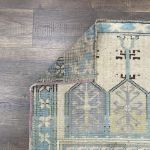 Picture of 3X5 Boho Chic Distressed Turkish Rug in Pastel Colors - Vintage Hand-Knotted Wool Rug for Home Décor Gift - 3'X4'10"