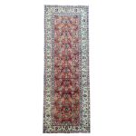 Picture of 8 Ft Runner Hand-Knotted Turkish Hereke Vintage Wide Rug Runner for Unique Gift - Turkish Wool Area Rug for Boho Chic Home Décor 2’10”x7’8”