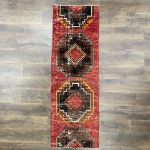 Picture of 2x7 Turkish Wool Hand Knotted Rug Runner Red- Boho Chic Area Runner Rug Gifts for Entryway, Hallway, Bedroom - Vintage Carpet Runner 2x7 Ft