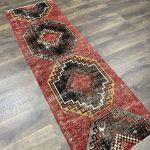 Picture of 2x7 Turkish Wool Hand Knotted Rug Runner Red- Boho Chic Area Runner Rug Gifts for Entryway, Hallway, Bedroom - Vintage Carpet Runner 2x7 Ft