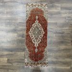 Picture of 6.5 Ft Turkish Orange Runner Rug Tribal Distressed Hand Knotted Wool Area Carpet Runner 