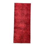 Picture of 3x7 Hand-Knotted Over-Dyed Red Turkish Red Runner Rug