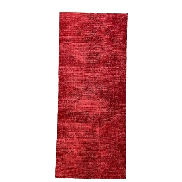 Picture of 3x7 Hand-Knotted Over-Dyed Red Turkish Red Runner Rug