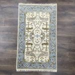 Picture of 3x5 Oushak Distressed Turkish Boho Chic Rug in Pastel Colors