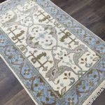 Picture of 3x5 Oushak Distressed Turkish Boho Chic Rug in Pastel Colors