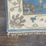 Picture of 3x5 Turkish Oushak Blue Rug for Boho Chic Home Decor Small Area Rug