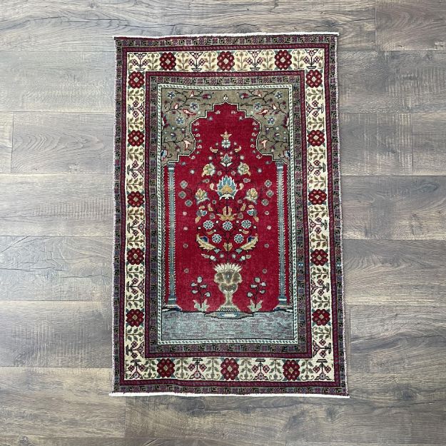 Picture of Eco-Friendly Hand Knotted Rug 2x4 