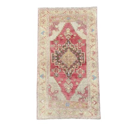 Picture of 3.5x6 Oushak Distressed Turkish Boho Chic Rug in Pastel Colors