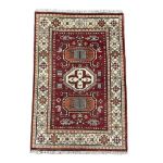 Picture of 4x6 Hand-Knotted Turkish Geometric Rug 