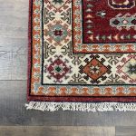 Picture of 4x6 Hand-Knotted Turkish Geometric Rug 