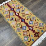 Picture of 4.4 Ft Kilim Runner Rug Turkish Tree of Life Design Wool