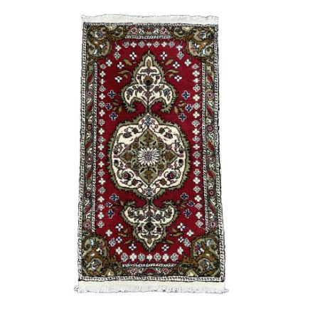 Picture of 2x3.5 Ft Traditional Wool Rug Vintage Turkish Rug Area Carpet