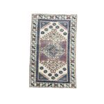 Picture of 3x5 Rug Hand Knotted Vintage Distressed Geometric Wool Rug