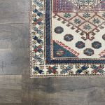 Picture of 3x5 Rug Hand Knotted Vintage Distressed Geometric Wool Rug