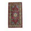 Picture of 2x3.5 Vintage Blue Anatolian Red Subtle Red with Geometric Medallion 