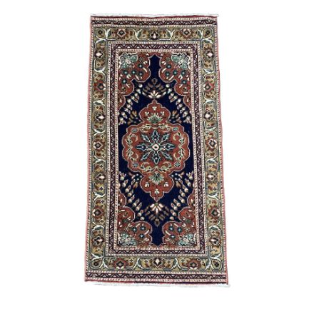 Picture of 2x4 Navy Orange Small Rug Cappadocia Hand-Knotted Rug