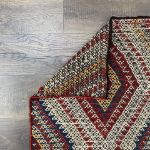 Picture of 5.5 Ft Kilim Runner Rug Turkish Cicim Embroidery Sumac Yoruk Wool