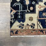 Picture of 6.5 Ft Heriz Blue Persian Runner Rug Antique Distressed