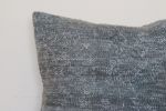 Picture of 16" x 16" Antique Distressed Gray Rug Pillow