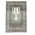 Picture of Handmade Wool Rug 3'x4'6" - Turkish Vintage Area Rug, Eco-Friendly Home Decor