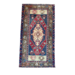 Picture of Handmade Wool Rug 2'9"x5'1" - Turkish Vintage Area Rug, Eco-Friendly Home Decor