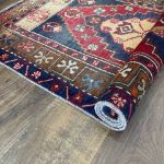 Picture of Handmade Wool Rug 2'9"x5'1" - Turkish Vintage Area Rug, Eco-Friendly Home Decor