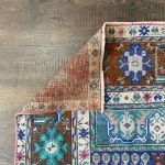 Picture of 3'4"x5'4" Handmade Wool Rug - Turkish Vintage Area Rug, Eco-Friendly Home Decor