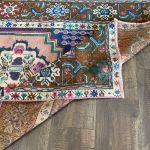 Picture of 3'4"x5'4" Handmade Wool Rug - Turkish Vintage Area Rug, Eco-Friendly Home Decor