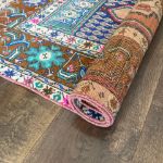 Picture of 3'4"x5'4" Handmade Wool Rug - Turkish Vintage Area Rug, Eco-Friendly Home Decor