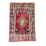 Picture of 3'1"x4'9" Handmade Wool Rug - Turkish Vintage-Inspired Area Rug, Eco-Friendly Home Decor