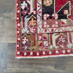 Picture of 3'1"x4'9" Handmade Wool Rug - Turkish Vintage-Inspired Area Rug, Eco-Friendly Home Decor