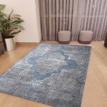 Picture of Pastel Blue Medallion Rug