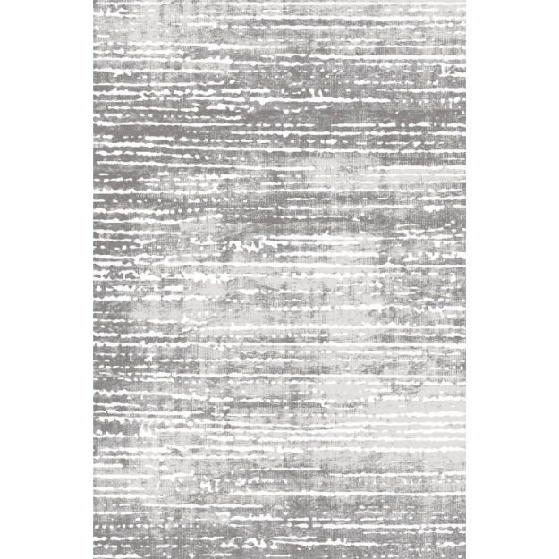 Sofia 3D Textured Gray Striped Minimalist Rug - Contemporary Gray Area Rug with 3D Texture and Striped Pattern, Ideal for Modern Minimalist Home Decor, Living Room, or Bedroom Flooring