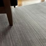 Truva Neutral Gray Subtle Striped Rug